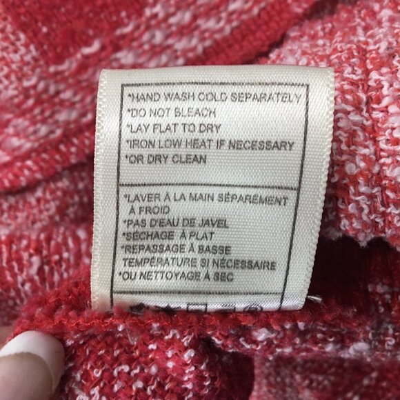 Jack by BB Dakota Open Front Jacket Blazer Career Size S Red 3/4 Sleeve Layered - Picture 11 of 11